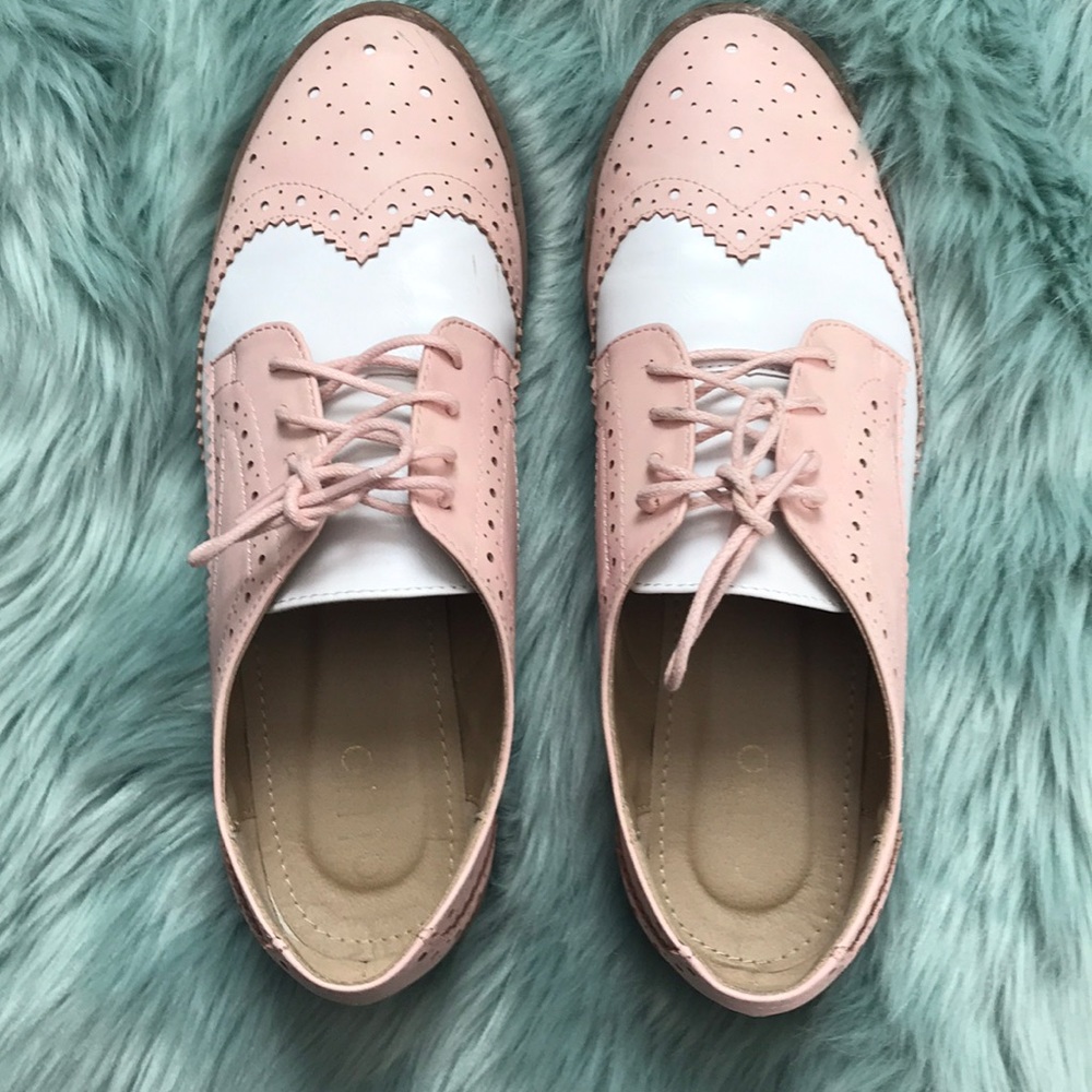 Pink Oxford shoes